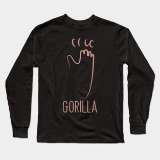 Gorilla Affe Tier Long Sleeve T-Shirt